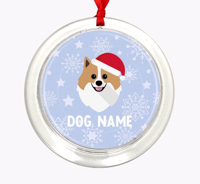 Snowflake: Personalized {breedFullName} Christmas Decoration